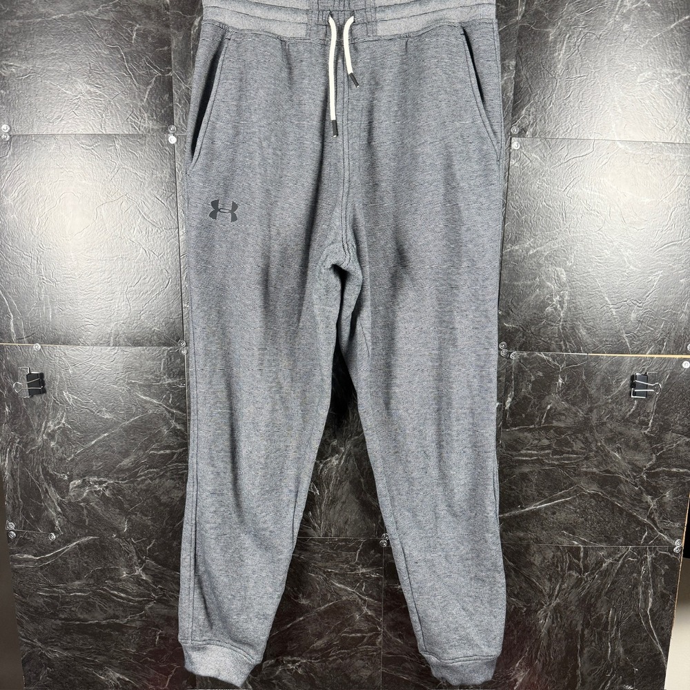 Under Armour Men's Grey Retro Tech Sweatpants Jogger Large